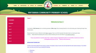 Year 1 - Britannia Community Primary School