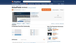 ActualTests Reviews - 40 Reviews of Actualtests.com | Sitejabber