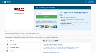 Acuity Insurance: Login, Bill Pay, Customer Service and Care Sign-In