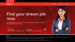 Find a job with Adecco India