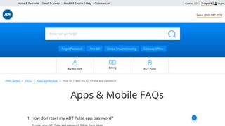 How to Reset Your ADT Pulse Portal Password
