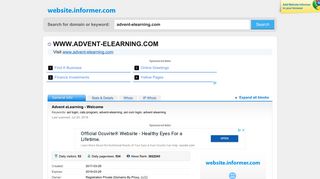 advent-elearning.com at WI. Advent eLearning - Welcome
