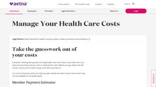 Manage Your Health Care Costs | Aetna