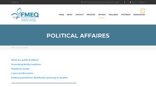 Political affaires – FMEQ