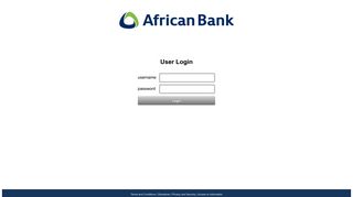 User Login - African Bank