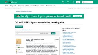 DO NOT USE : Agoda.com Online booking site - Holiday Travel Forum ...