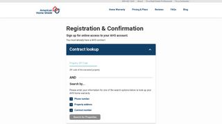 Register for Online Access | American Home Shield (AHS)