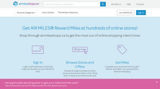 airmilesshops.ca: Get Rewarded at 200+ online retailers