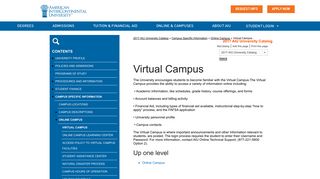 Virtual Campus - American InterContinental University Catalog