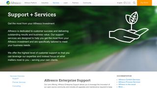 Support & Services | Alfresco