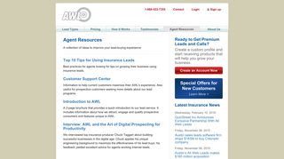 Agent Resources | AllWebLeads.com