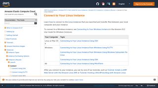 Connect to Your Linux Instance - Amazon Elastic Compute Cloud