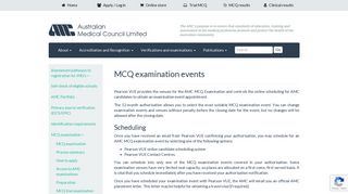 Australian Medical Council » AMC MCQ Examinations