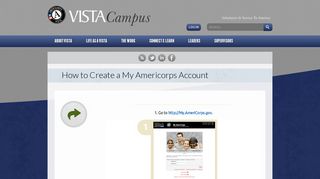 How to Create a My Americorps Account | VISTA Campus