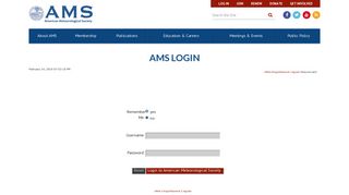 login - AMS - American Meteorological Society