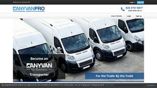 Home | AnyVan PRO - The Professional Transportation Exchange
