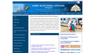 Welcome to the Official Website of the Chief Electoral Officer, Telangana