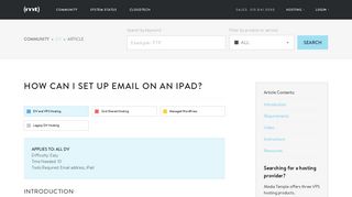 How can I set up email on an iPad? - Media Temple