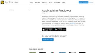 AppMachine Previewer app - AppMachine