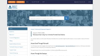 MyCampus Email: Using Your University-Provided Email Address