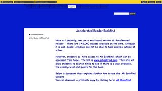 Accelerated Reader / Find Books - AR BookFind