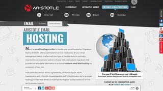 Email Hosting Provider - Business Email Web Hosting - Aristotle Internet