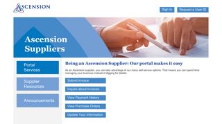 Sign In Request a User ID Portal Services Supplier Resources ...