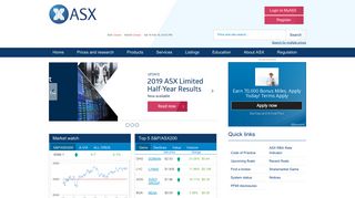 ASX: Home - Australian Securities Exchange