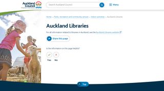 Auckland Libraries - Auckland Council