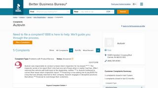 Autovin | Complaints | Better Business Bureau® Profile