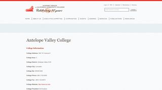 Antelope Valley College | ASCCC