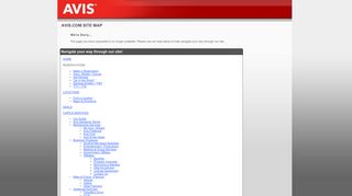 Avis Rent A Car: Login - Avis Car Rental