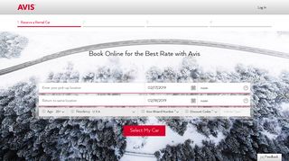 Make a Reservation | Avis Rent a Car