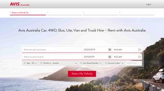 Car Rental Reservations Online | Avis Australia