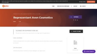 Reprezentant Avon Cosmetics, Avon - Apply on eJobs!