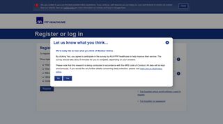 Register or log in - Login | AXA PPP healthcare