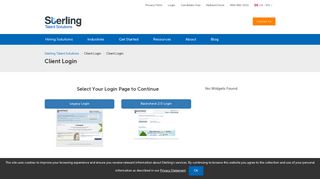 Client Login | Sterling Talent Solutions Canada