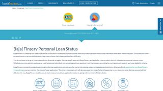 Bajaj Finserv Personal Loan Status - Enquiry Loan Status using Mobile