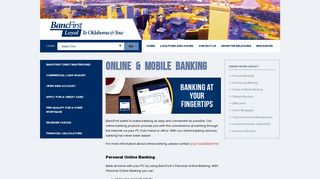 Personal Online Banking - BancFirst