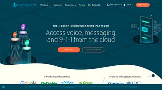 Bandwidth: APIs for Voice, Messaging, 9-1-1 and Phone Numbers