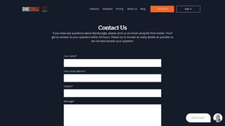 Contact Us by Email and Chat | Bandzoogle