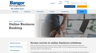 Online Banking Services | Bangor Savings Bank