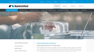 Personal Online Banking Solutions - BankUnited