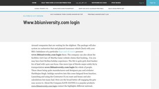 Www.bbiuniversity.com login - Managed DNS Services