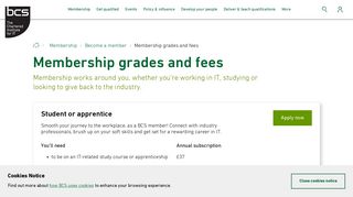 Student and apprentice membership - BCS - The Chartered Institute ...