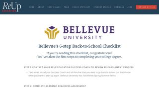 Bellevue Back-to-School Checklist — ReUp Education