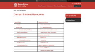 Current Student Resources - Benedictine University