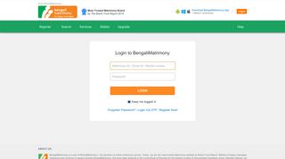 Bengali Matrimony - Register or Log In