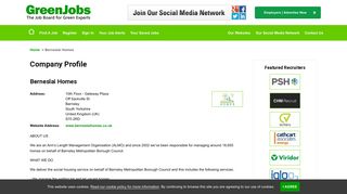 Berneslai Homes profile - Green Jobs