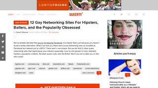 12 Gay Networking Sites For Hipsters, Ballers, and the Popularity ...